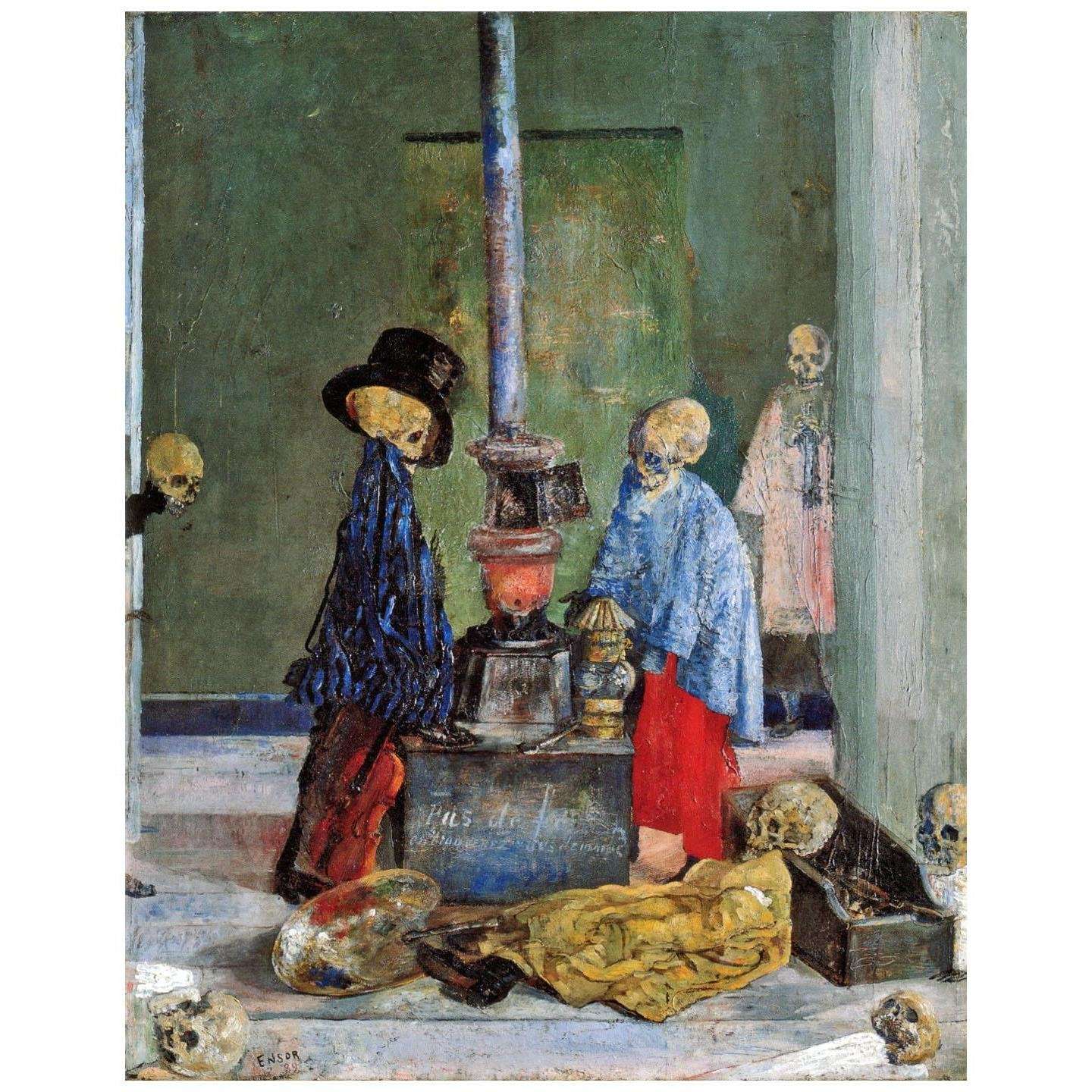  James Ensor. Skeletons Warming Themselves. 1889. Kimbell Museum Fort Worth