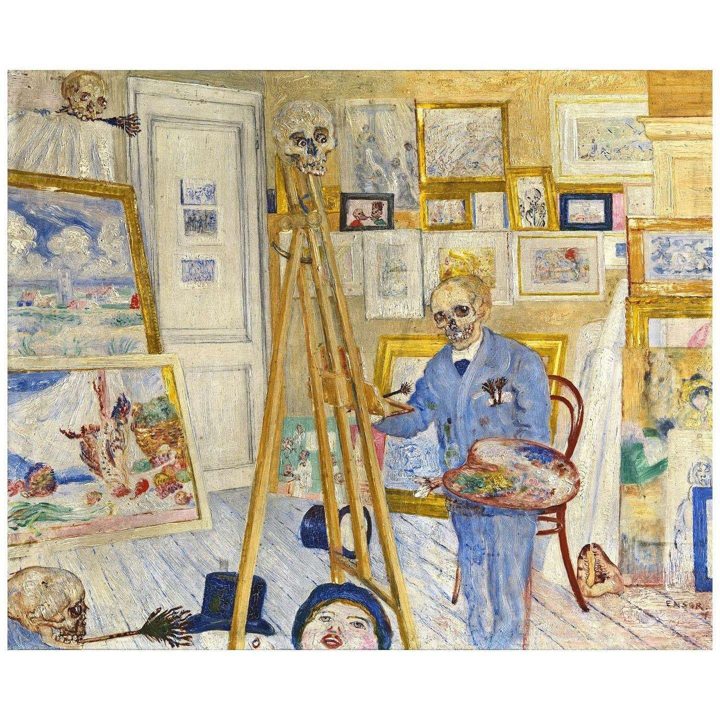  James Ensor. The Skeleton Artist. 1896. KMSK Anwerpen
