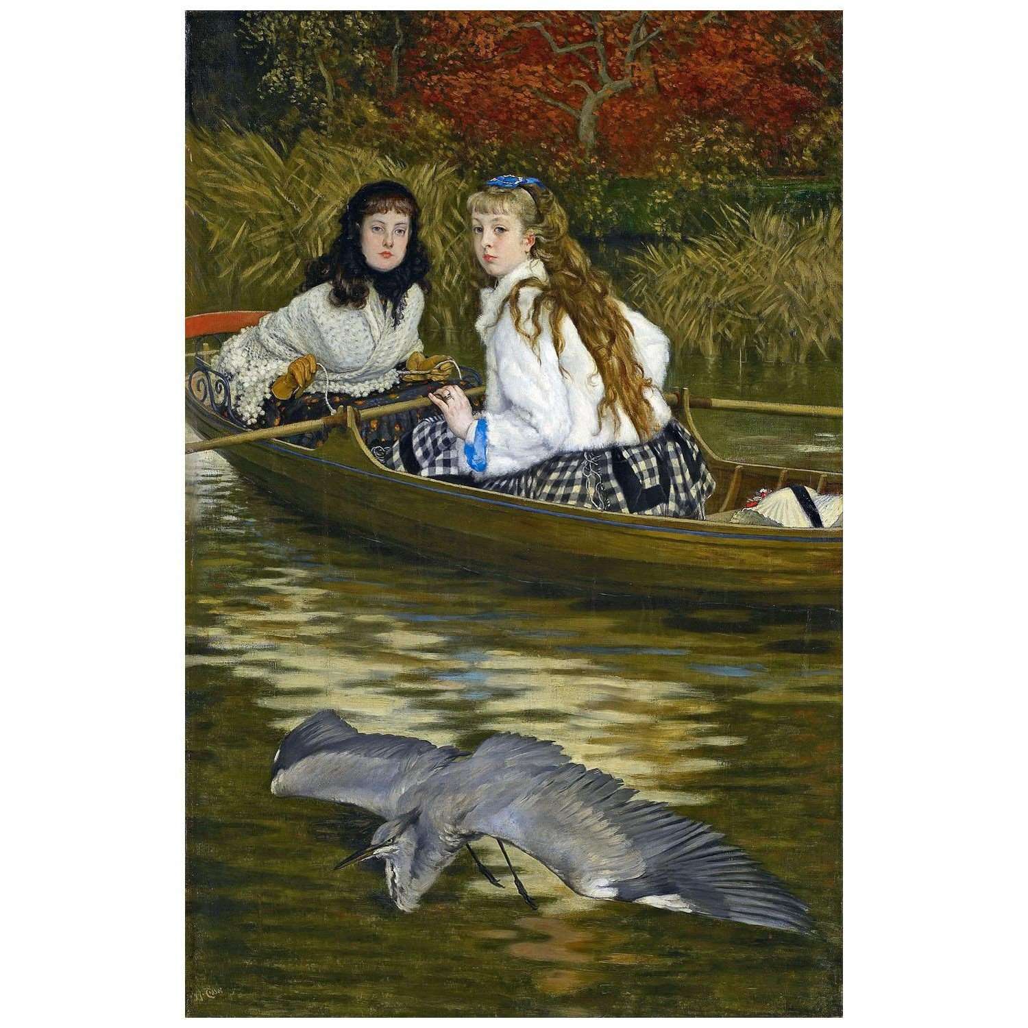  James Tissot. On the Thames. A Heron. 1871-1872. Minneapolis Institute of Art