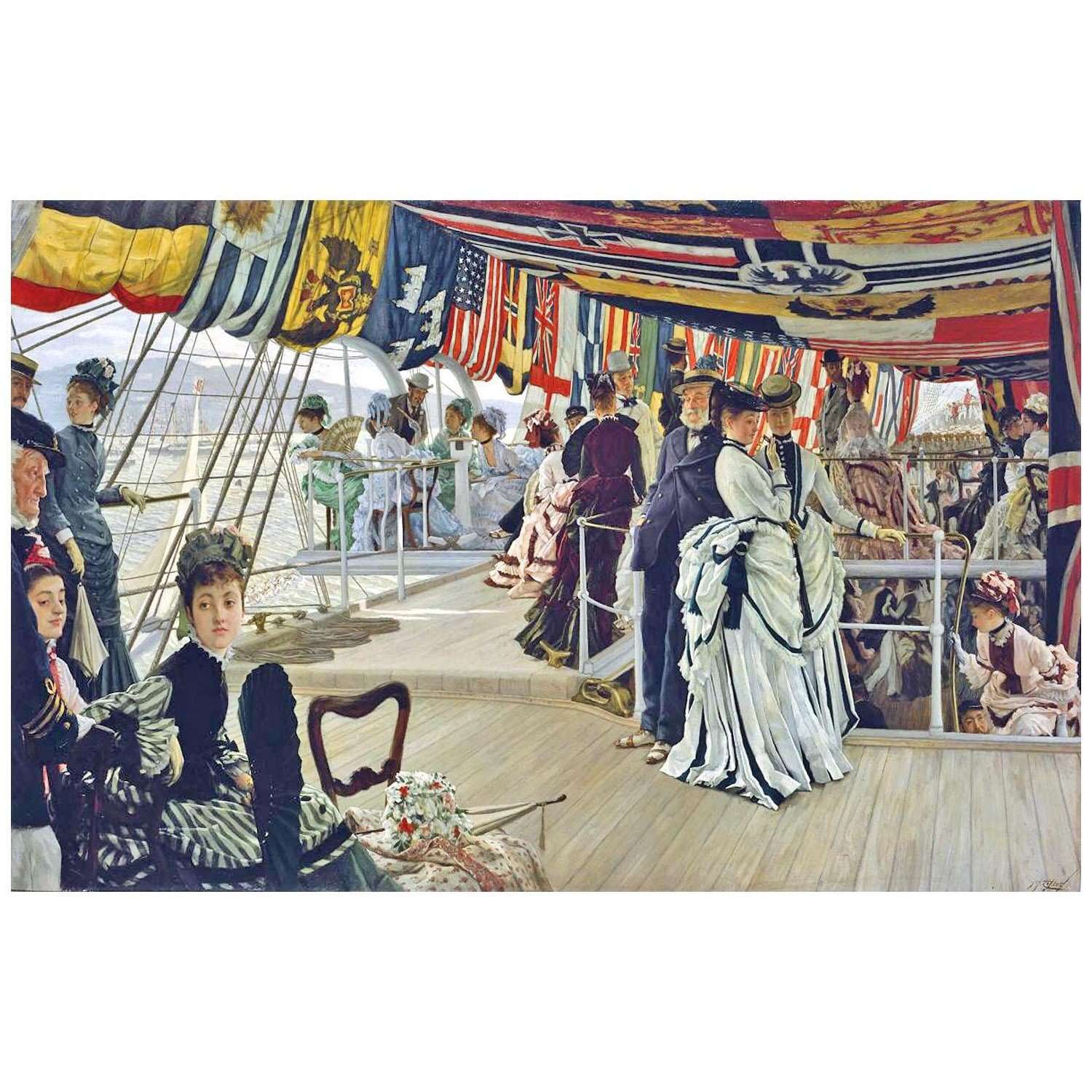  James Tissot. The Ball on Shipboard. 1874. Tate Britain