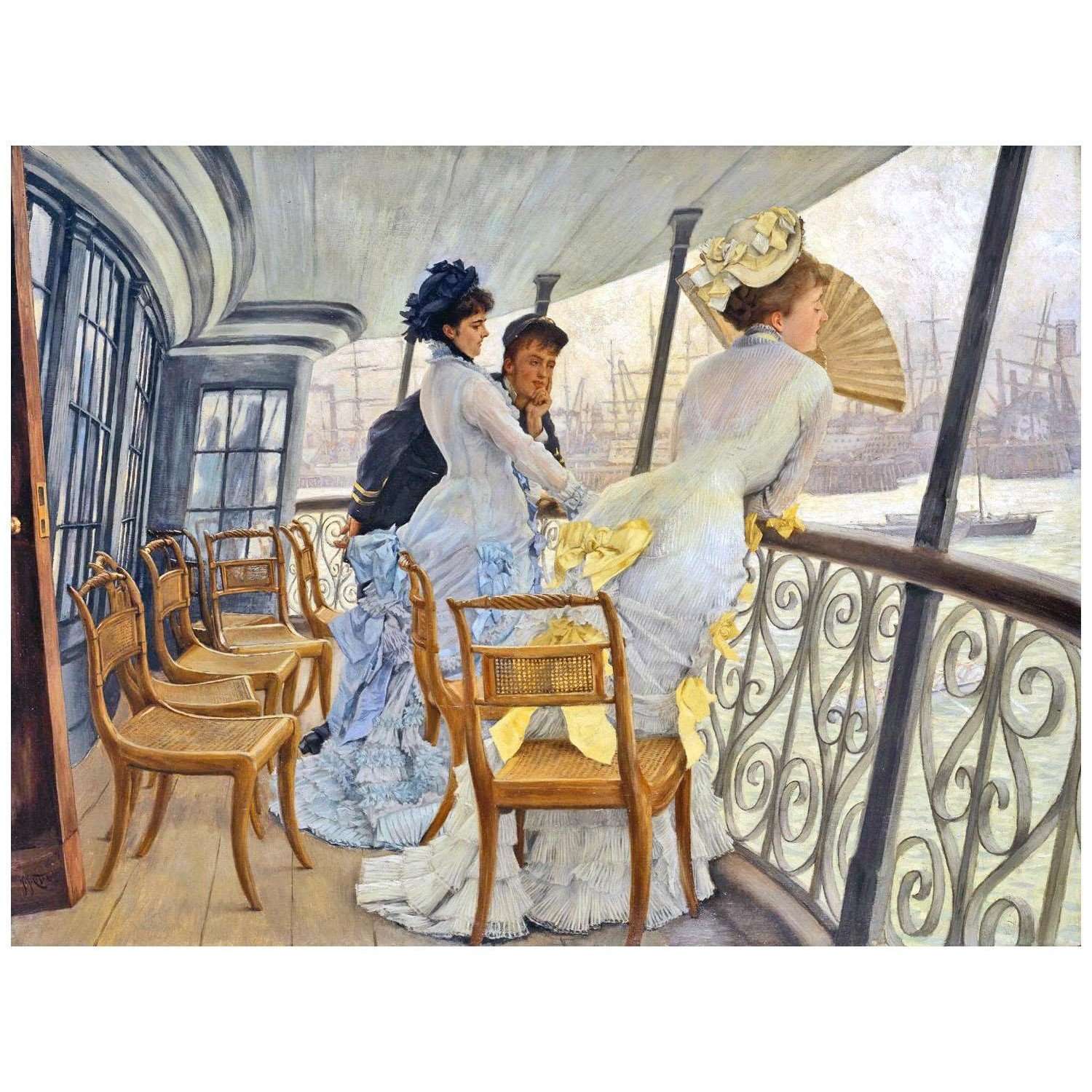  James Tissot. Officer and Ladies on Board. 1876. Tate Britain