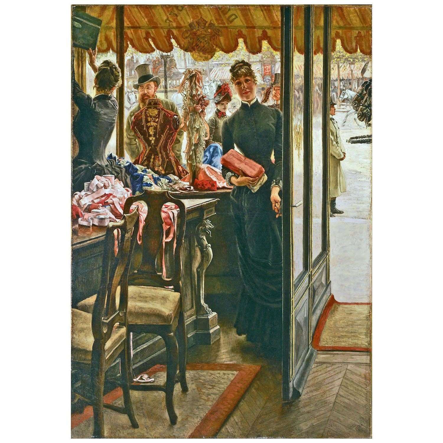  James Tissot. La demoiselle de magasin. 1879. Art Gallery of Ontario