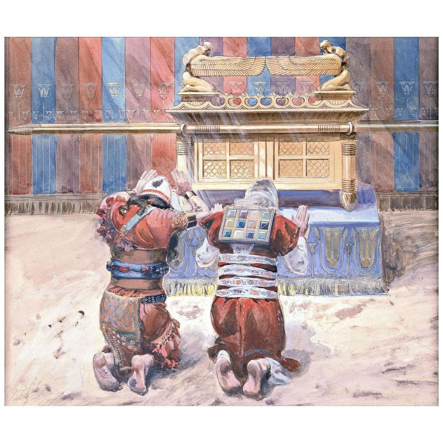  James Tissot. Moses and Joshua in the Tabernacle. 1900. Jewish Museum New York