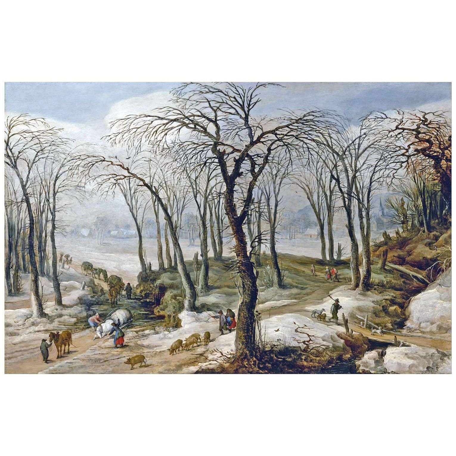   .Jan Breughel de Jonge. Winter Landscape. 1622. Private collection