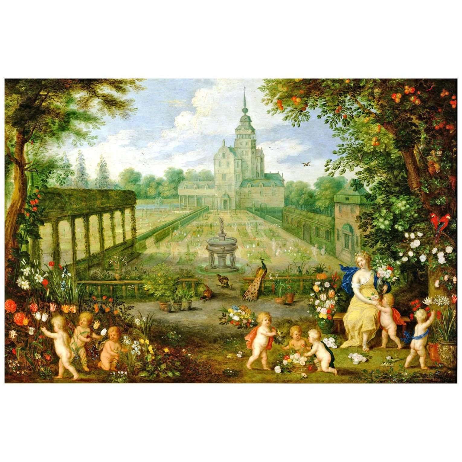   .Jan Breughel de Jonge. Flora in the Garden. 1630. Kunsthistorisches Museum Wien