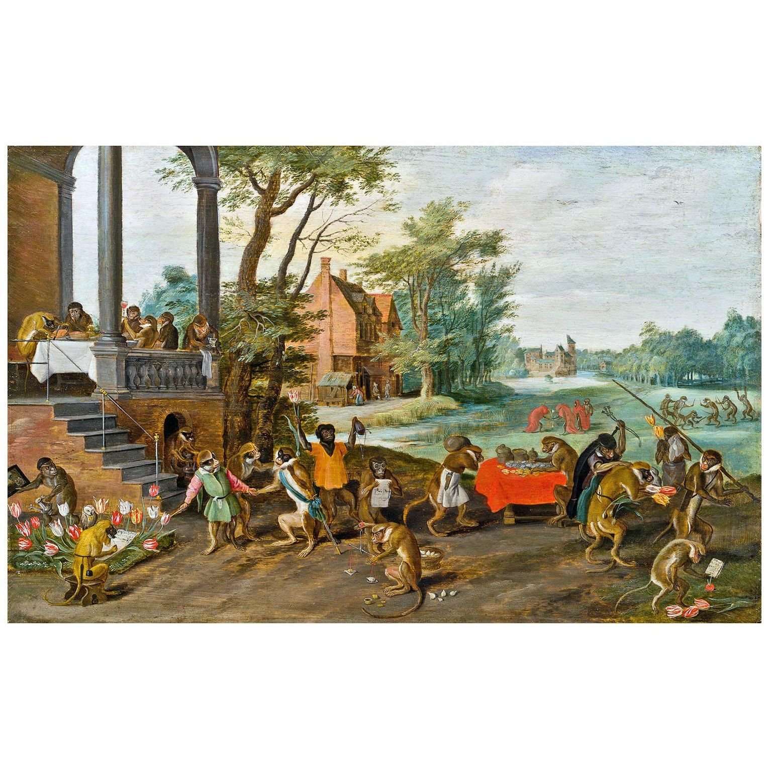   .Jan Breughel de Jonge. Allegory of Tulipomanie. 1635. Private collection