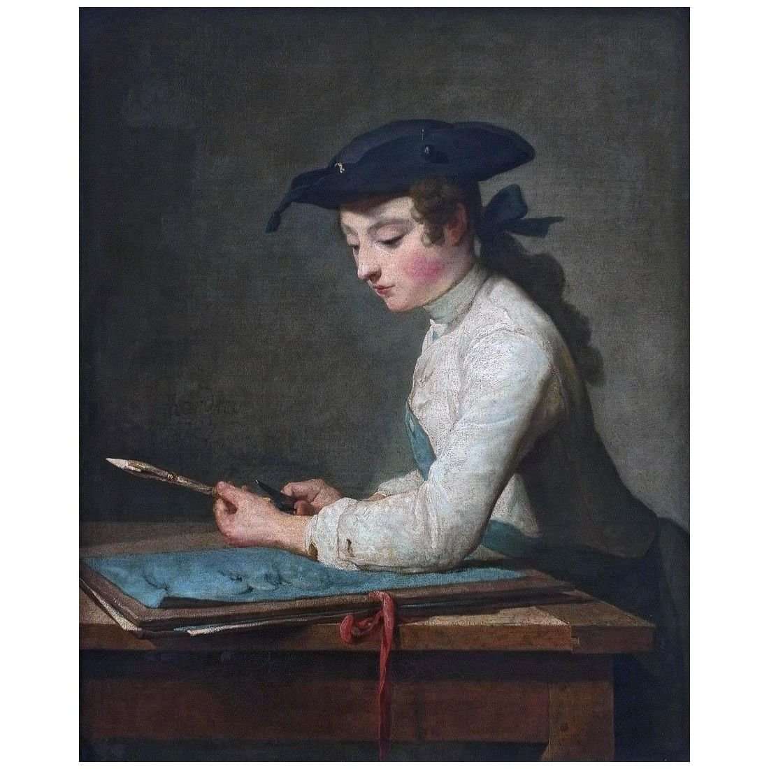    Jean-Baptiste Chardin. Le Jeune dessinateur. 1737. Louvre