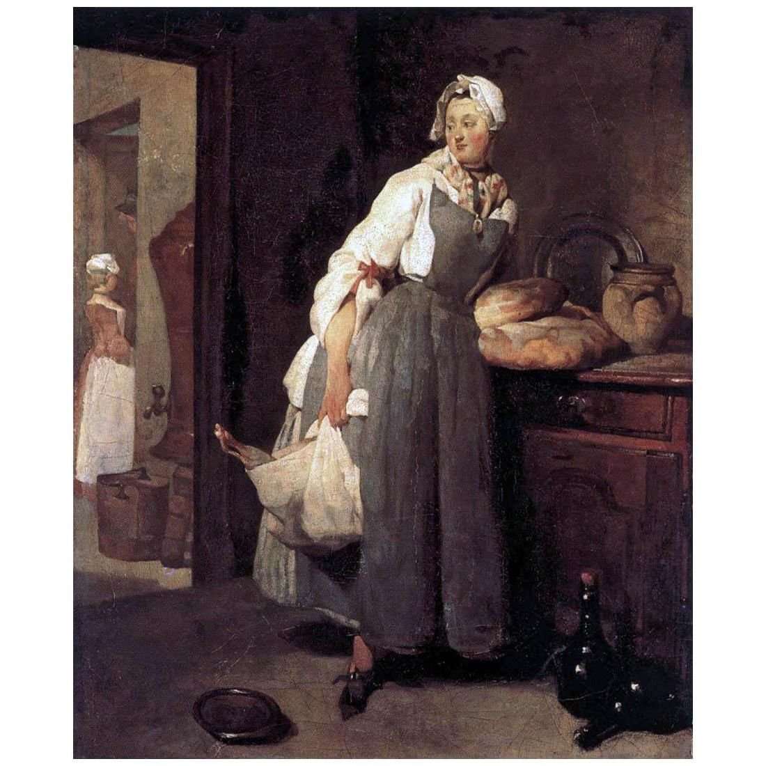    Jean-Baptiste Chardin. La Pourvoyeuse. 1738. Schloss Charlottenburg