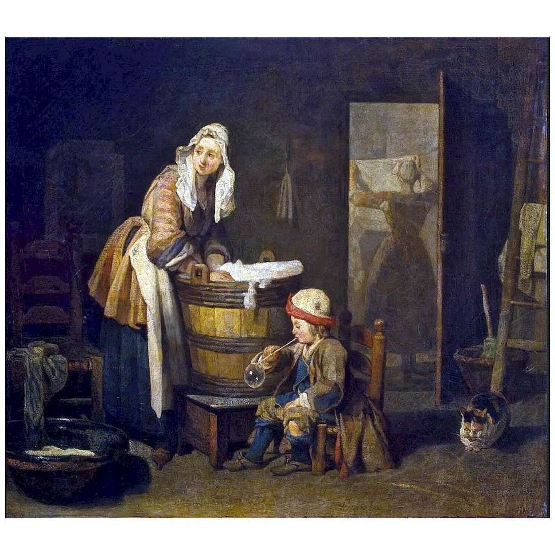    Jean-Baptiste Chardin. La Blanchisseuse. 1730s. Hermitage