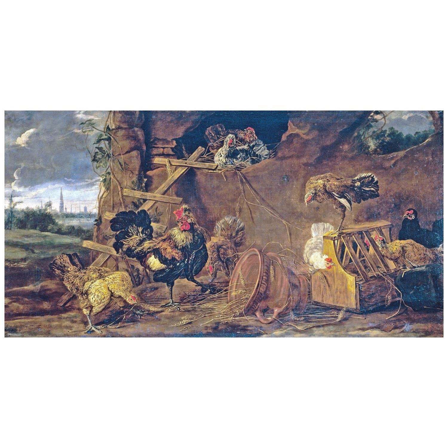  Jan Fyt. Henhouse. 1640-1650. Museo del Prado Madrid