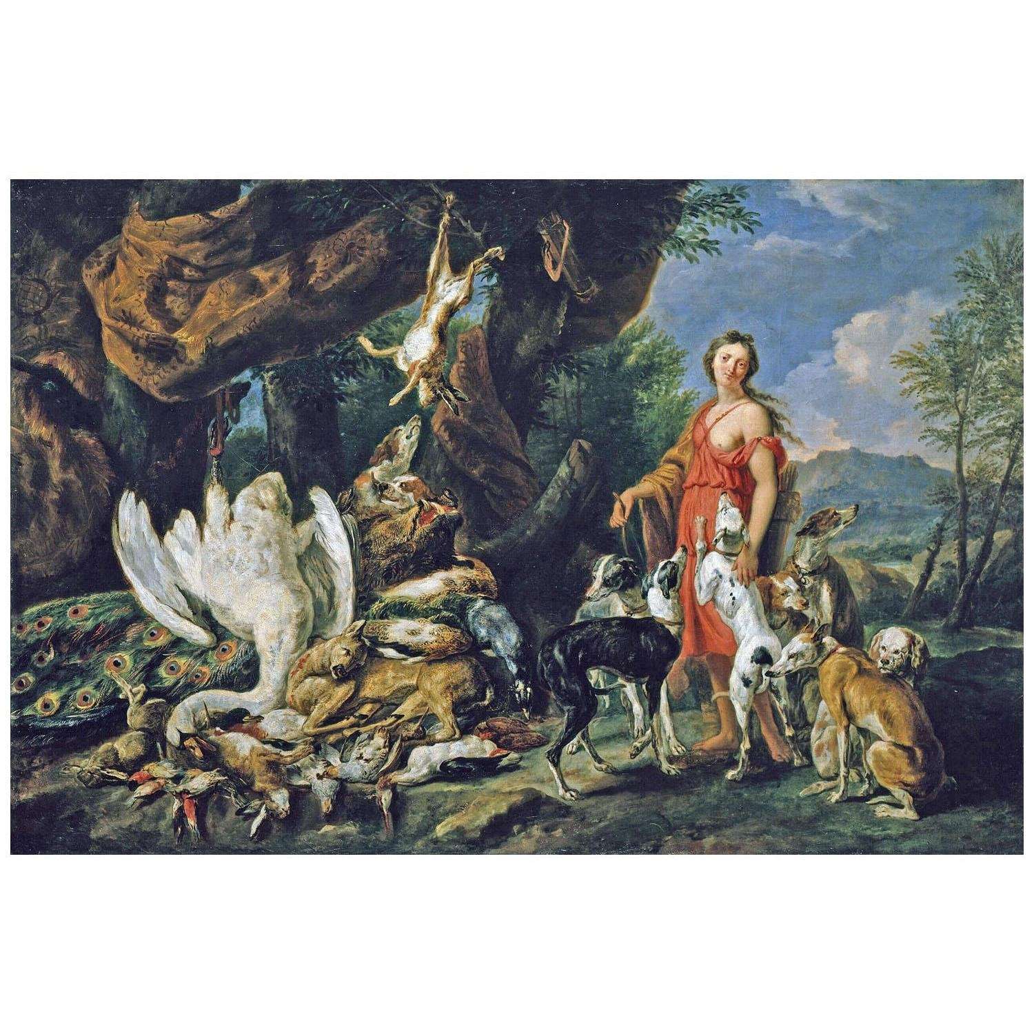  Jan Fyt. Diana with her Hunting Dogs. 1641-1661. Gemaldegalerie Berlin