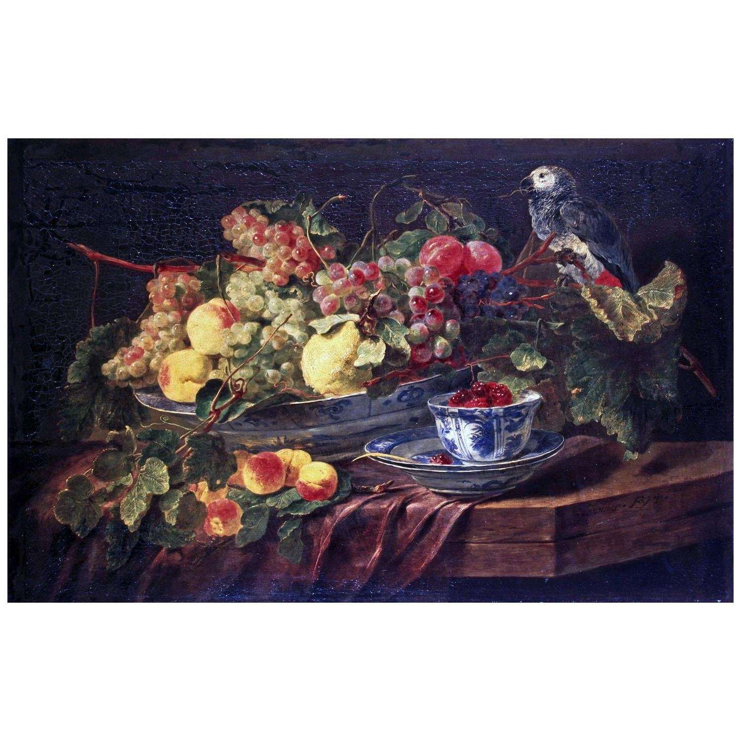  Jan Fyt. Still Life with Fruit and Parrot. 1645. Hermitage Sankt Petersburg