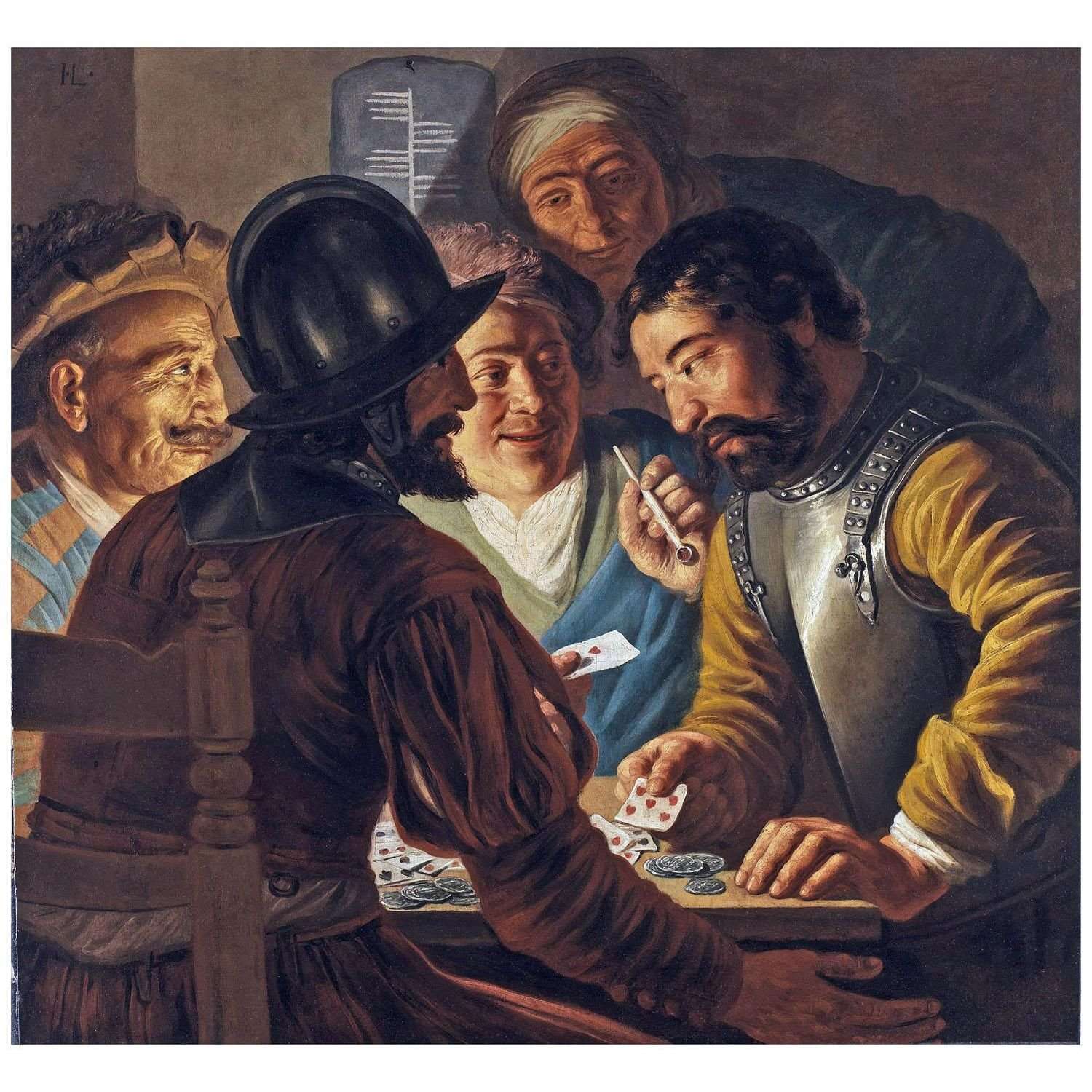  Jan Lievens. Card Players. 1625. Leiden Collection