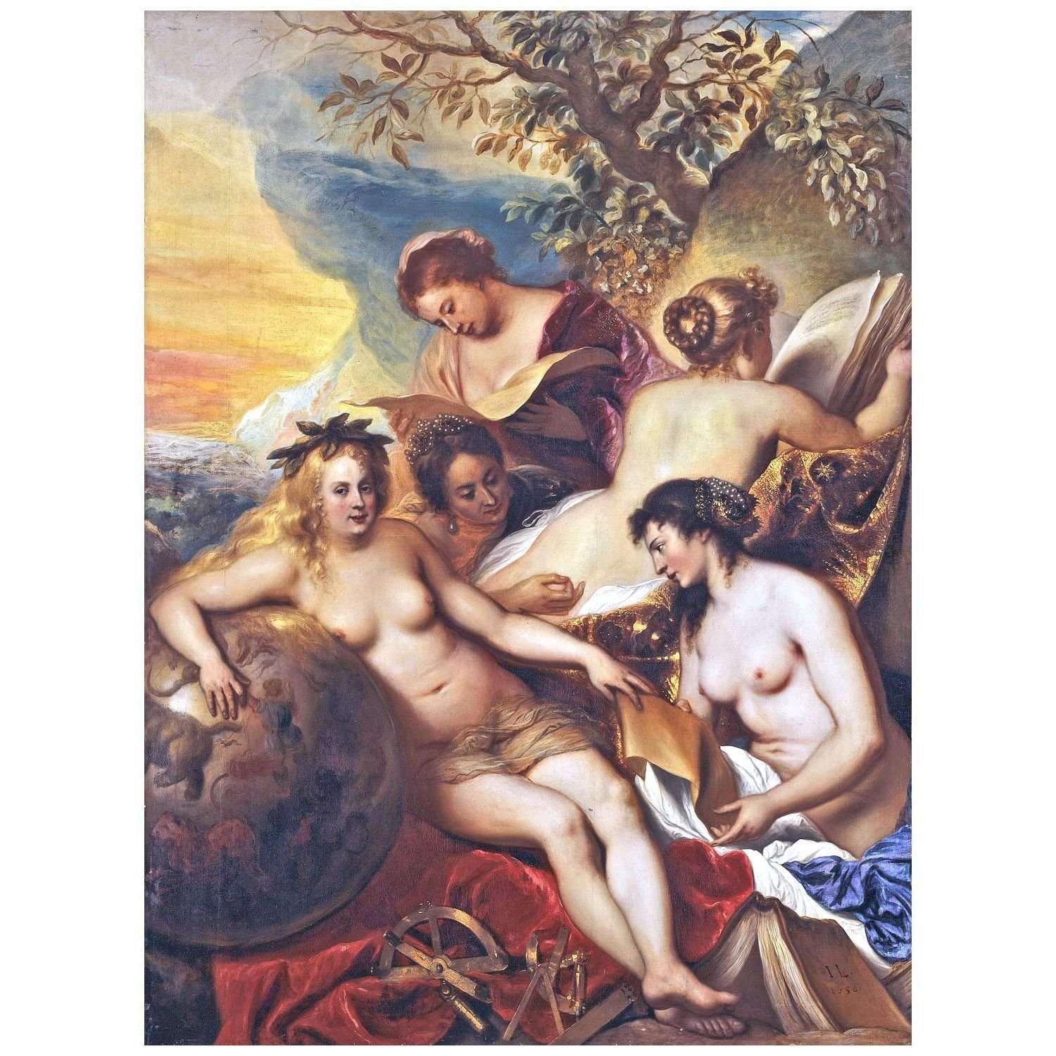  Jan Lievens. Five Muses on Mount Parnassus. 1650. Paleis Huis ten Bosch, Den Haag