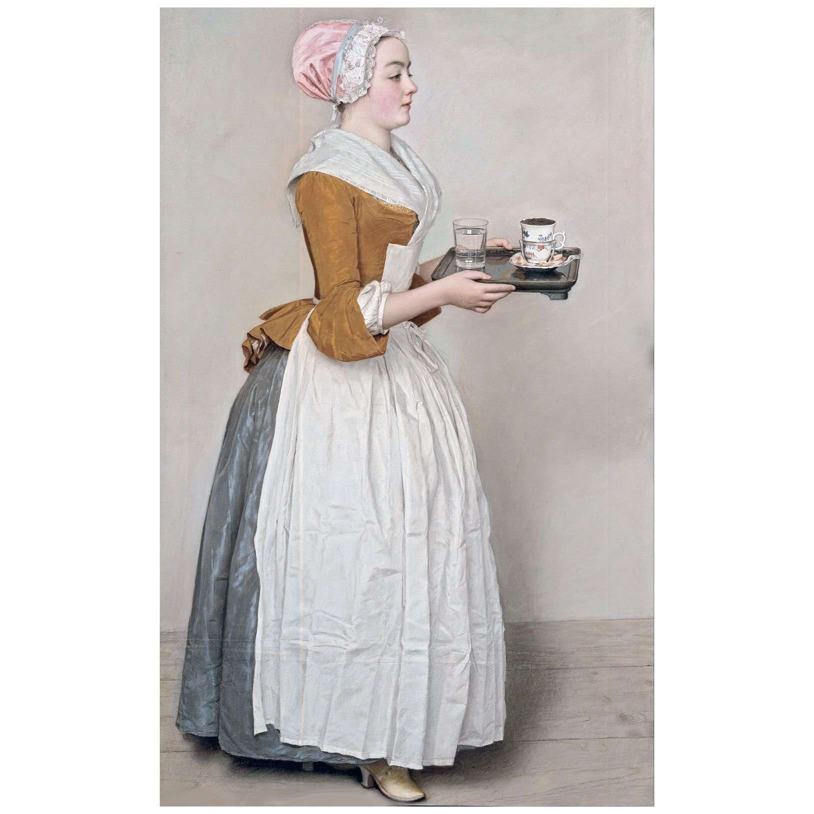   Jean-Etienne Liotard. La belle chocolati?re. 1744. Gemaldegalerie Dresden