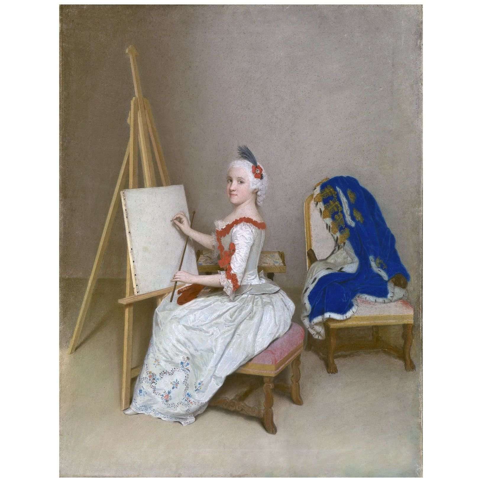  Jean-Etienne Liotard. Caroline Louise de Hesse-Darmstadt. 1745. Kunsthalle Karlsruhe