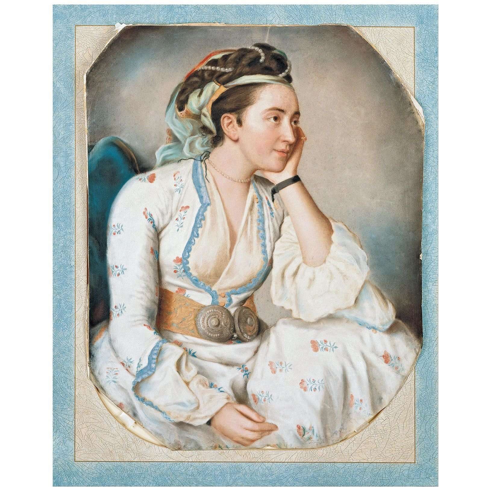   Jean-Etienne Liotard. Femme en Robe Turque. 1748. Pera Museum Istanbul