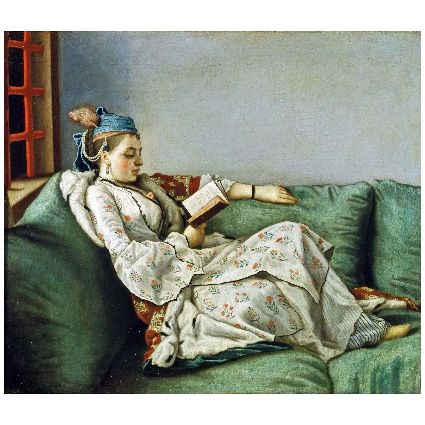   Jean-Etienne Liotard. Marie-Ad?la?de de France en costume ? la turque. 1753. Uffizi Firenze