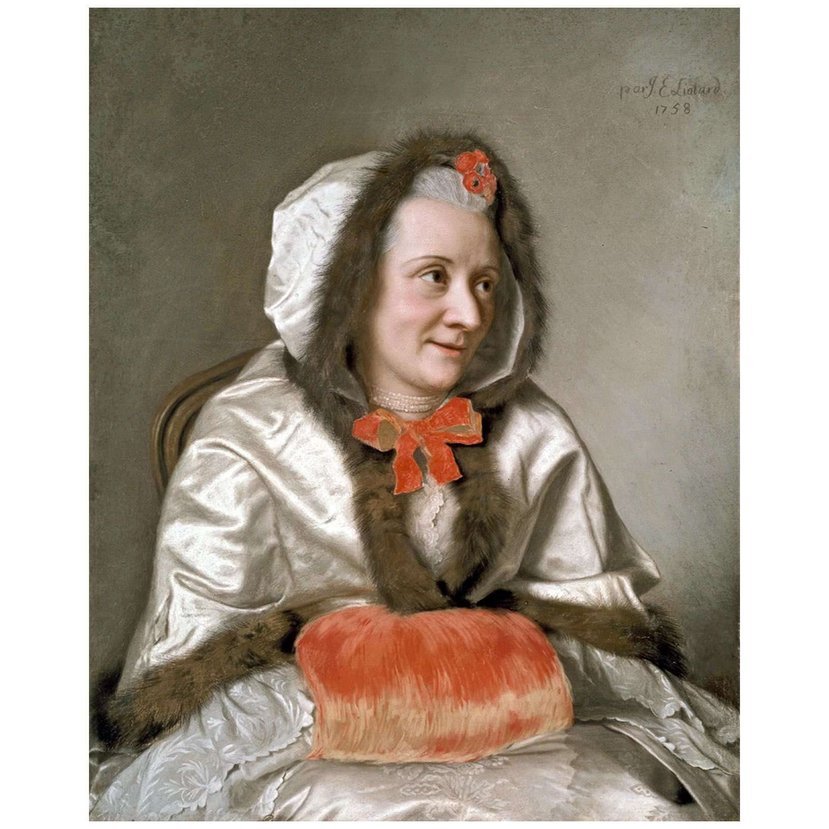   Jean-Etienne Liotard. Madame Fran?ois Tronchin. 1758. Musee dArt de Geneve