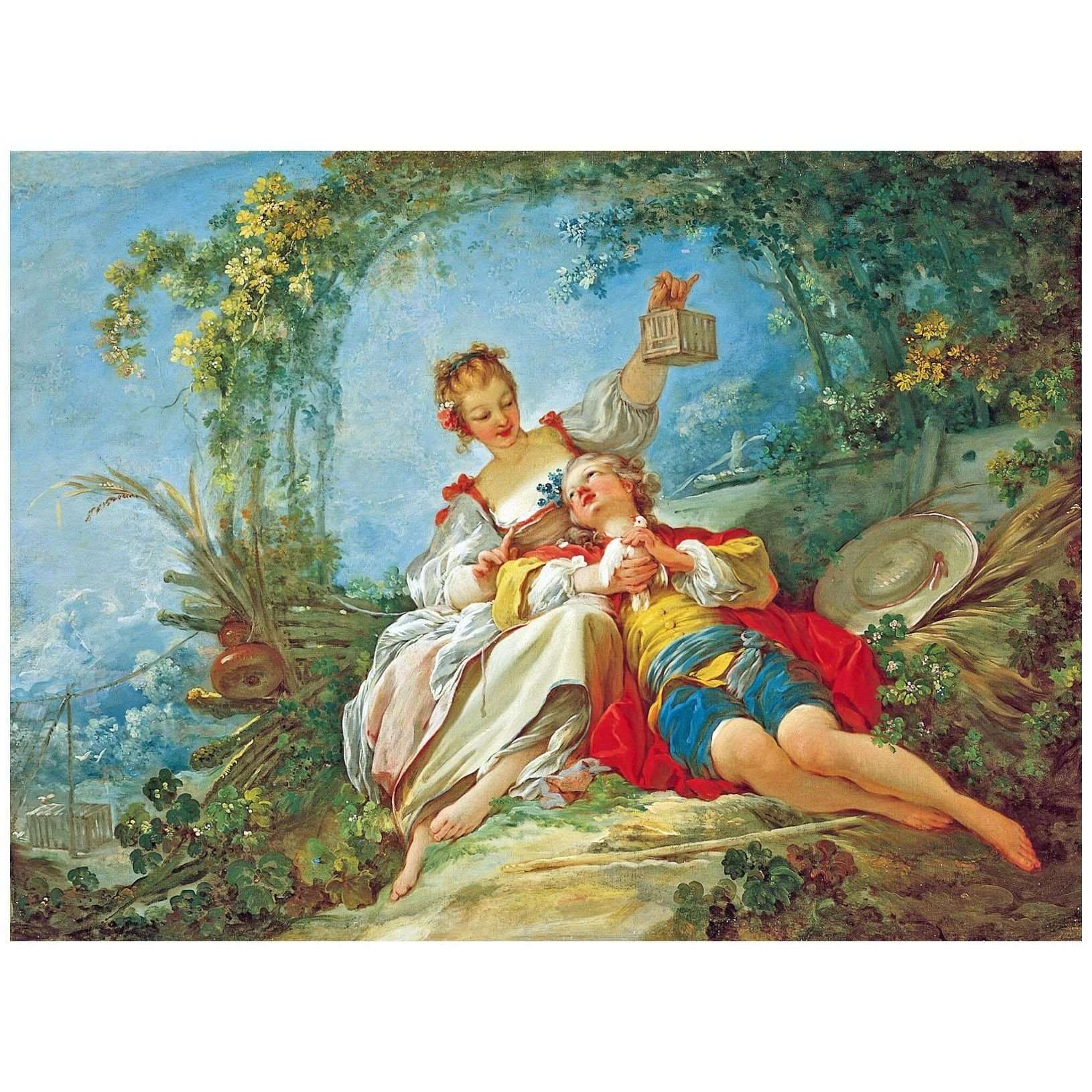 - Jean Honore Fragonard. Amoureux heureux. 1765. Norton Simon Museum