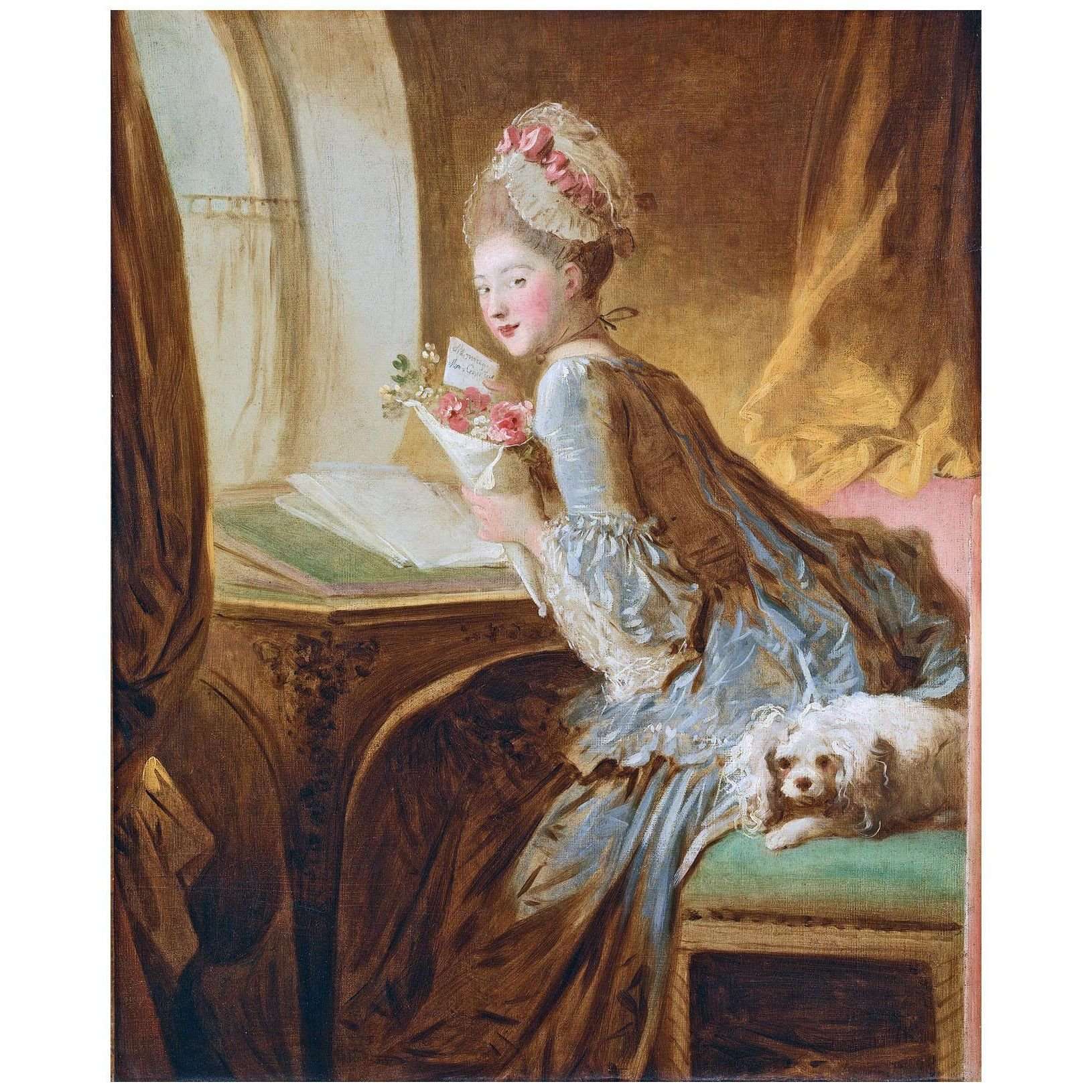 - Jean Honore Fragonard. La Lettre d'Amour. 1770. Metropolitan Museum NY