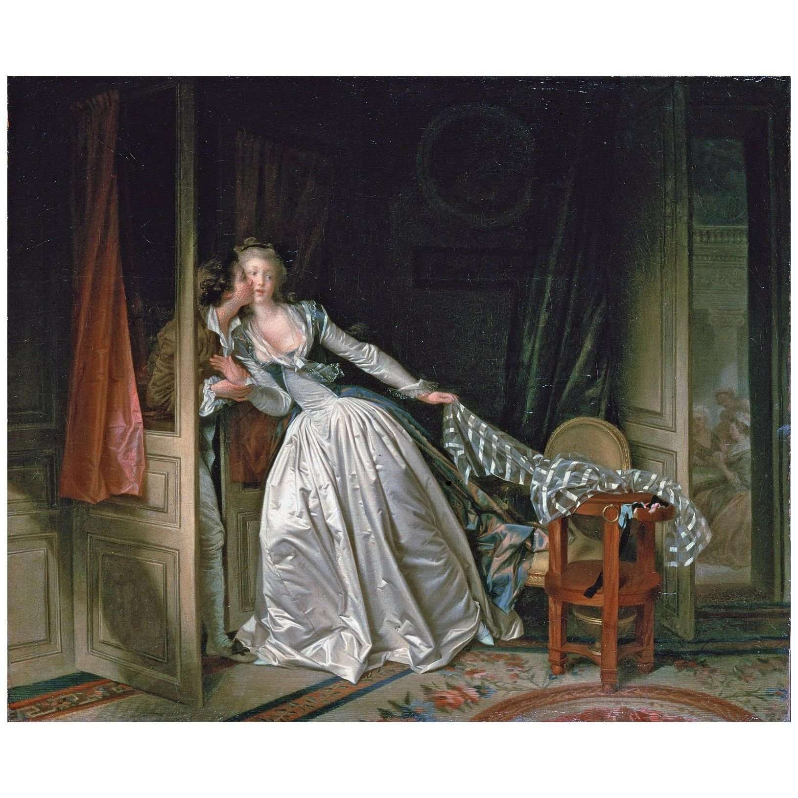 - Jean Honore Fragonard. Le baiser vole. 1786-1788. Hermitage Museum