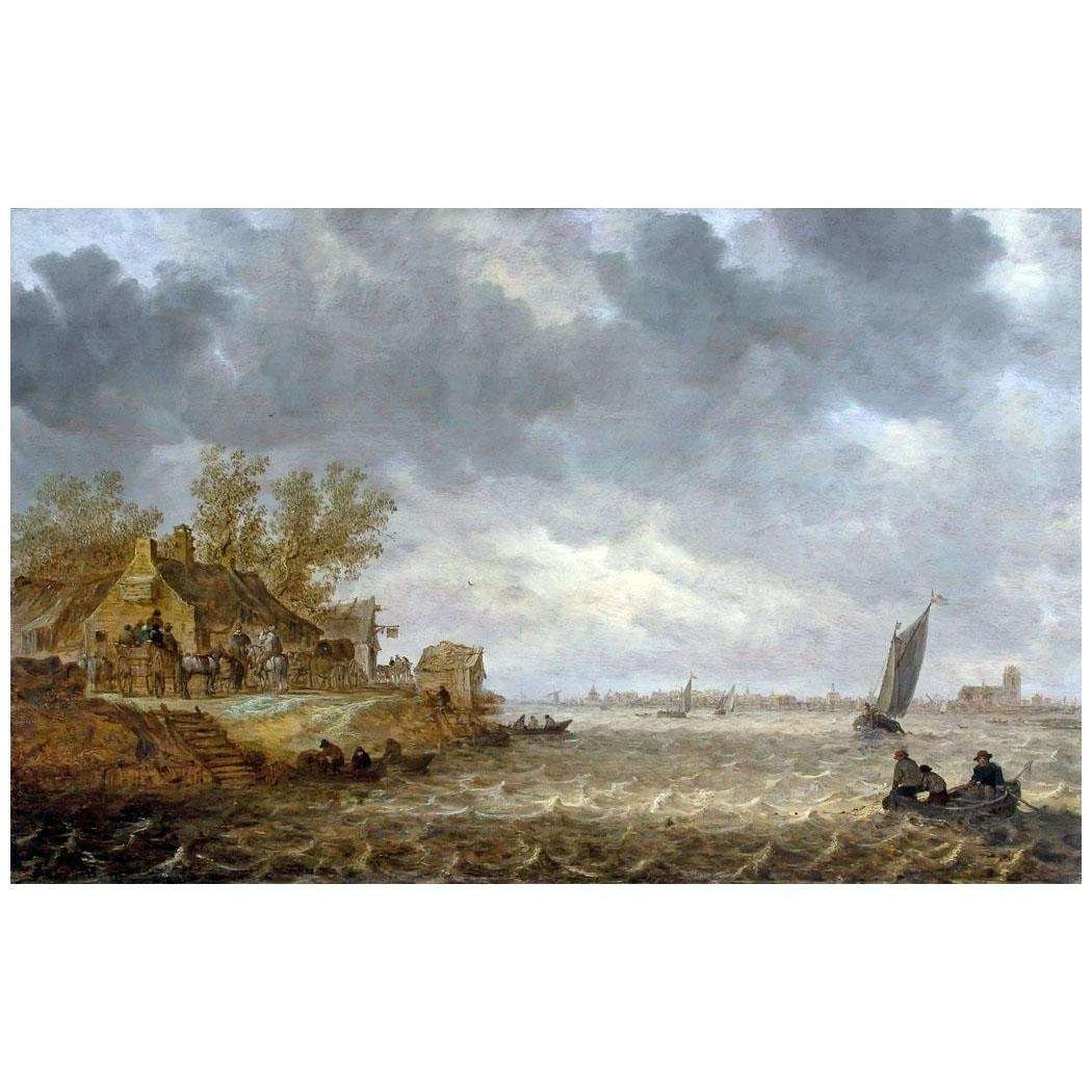   Jan van Goyen. View of Dordrecht from Papendrecht. 1633. Mauritshuis, The Hague