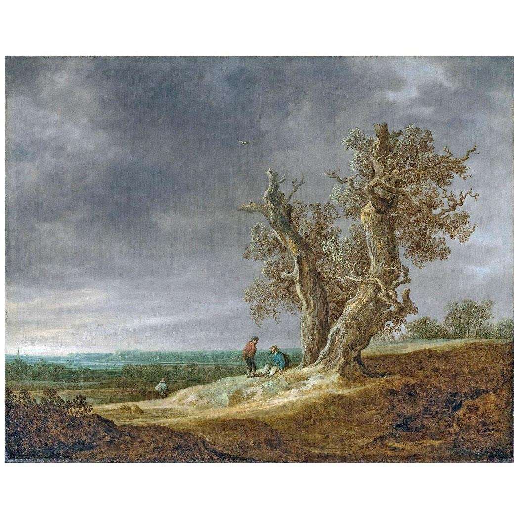   Jan van Goyen. Landscape with Two Oaks. 1641. Rijksmuseum, Amsterdam