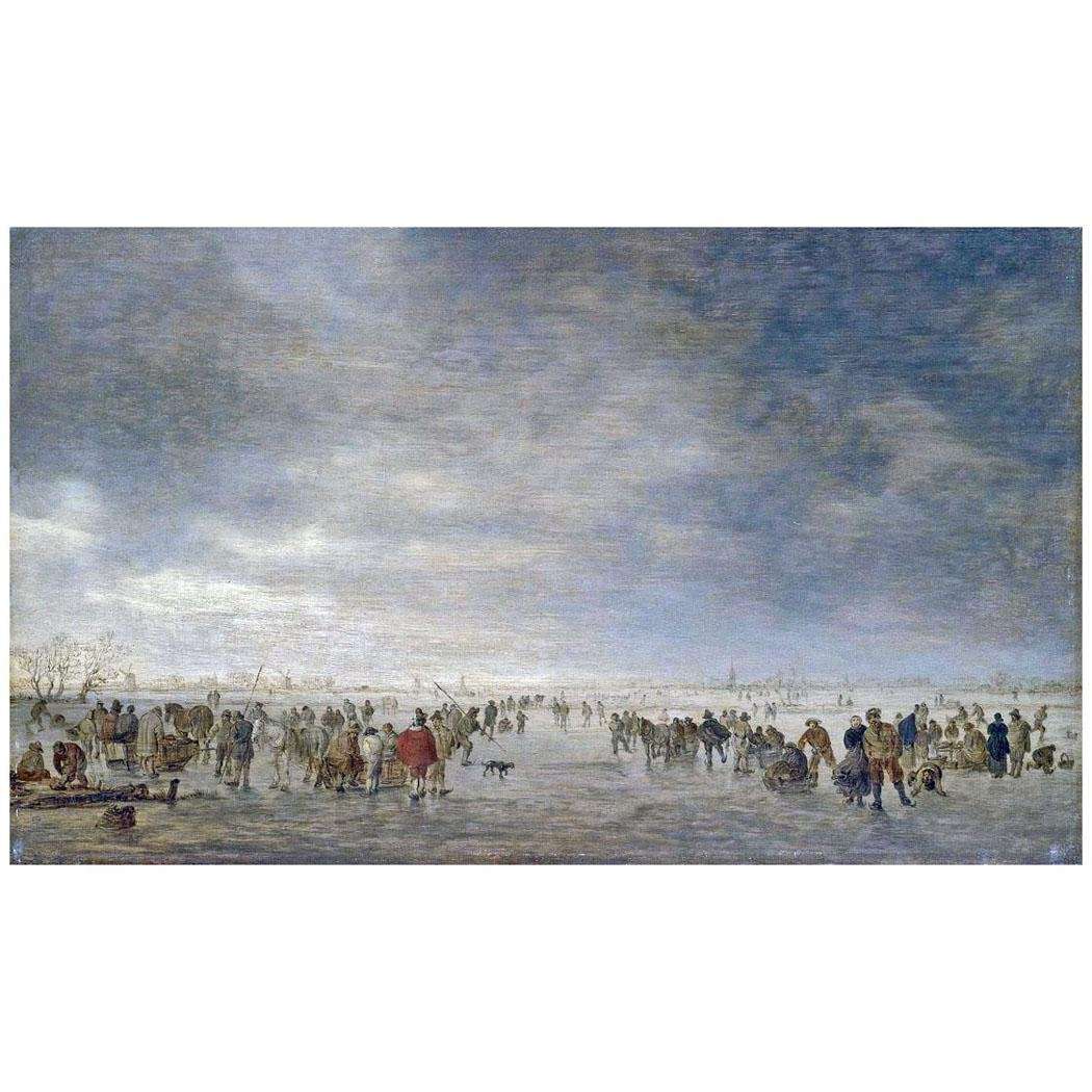   Jan van Goyen. Skaters. 1641. Hermitage, St-Petersburg