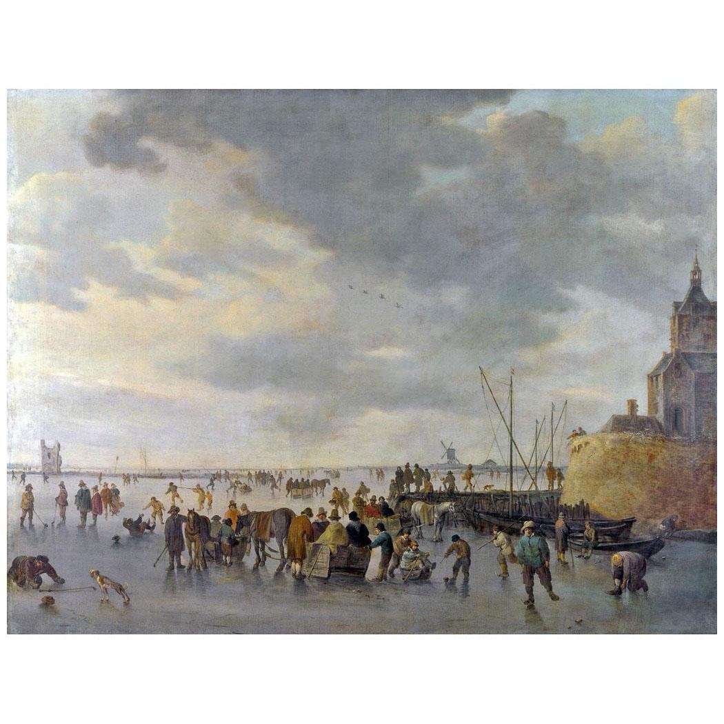   Jan van Goyen. Ice Scene Near Dordrecht. 1642. National Gallery, London