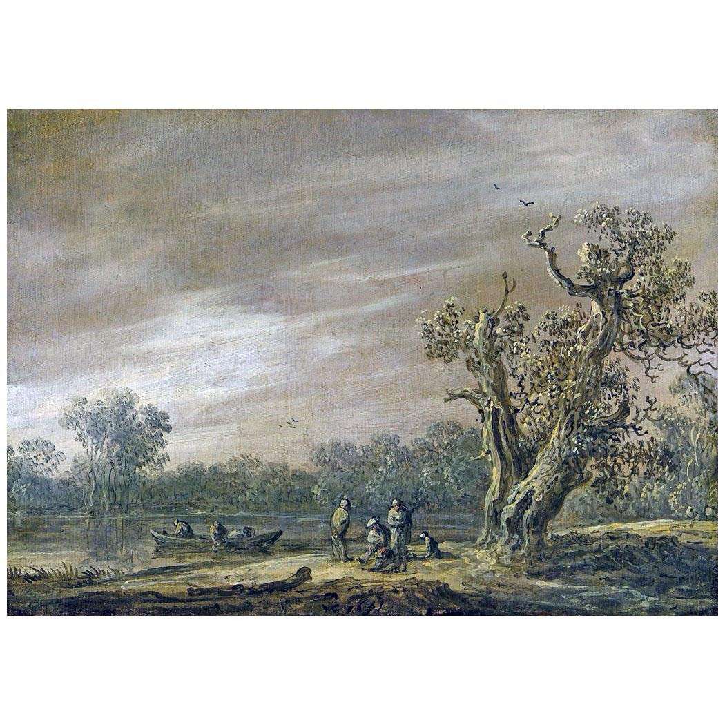   Jan van Goyen. Fishermen on the lake shore. 1651. Mauritshuis, The Hague