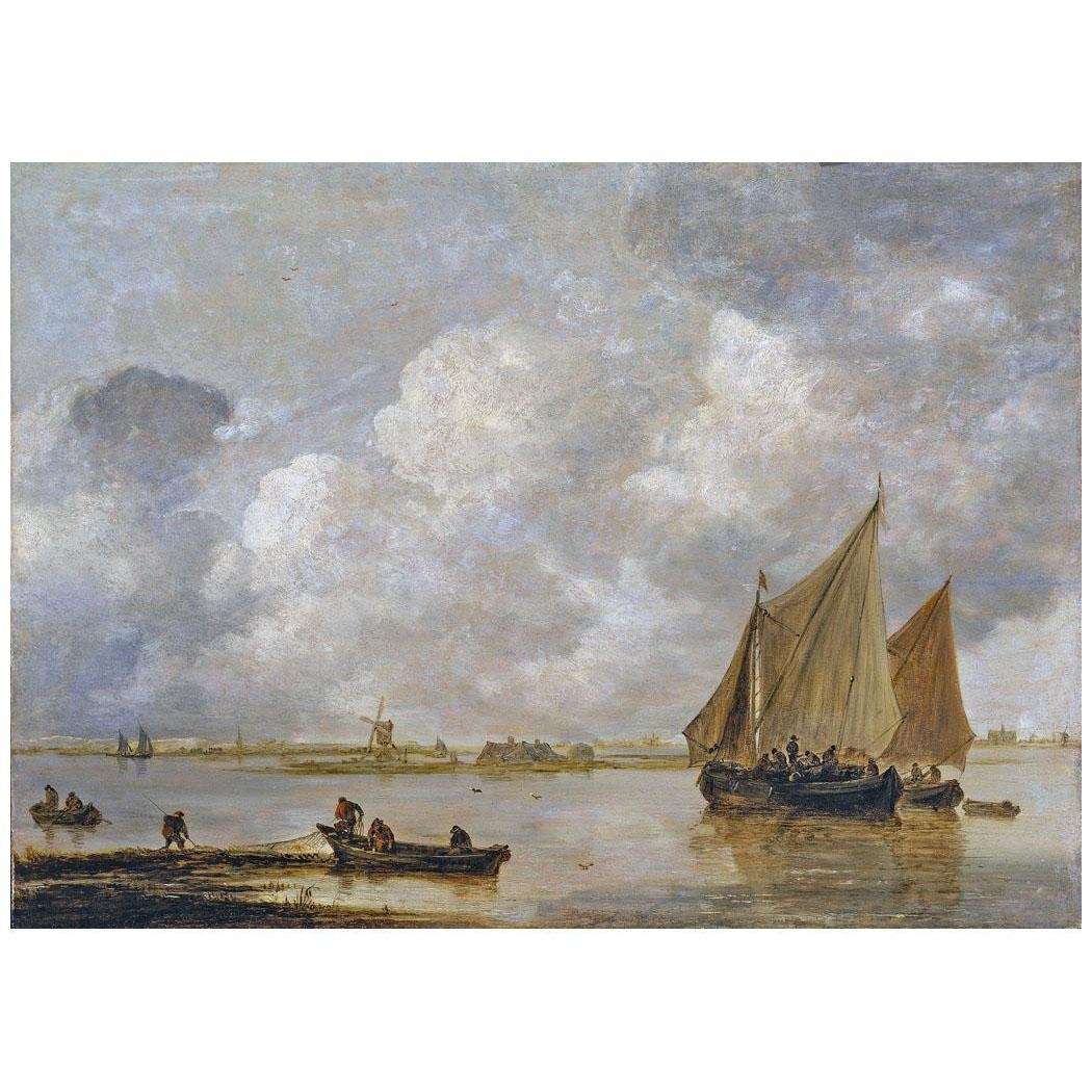  Jan van Goyen. View of the Haarlemmermeer. 1656. Stadel Museum, Frankfurt