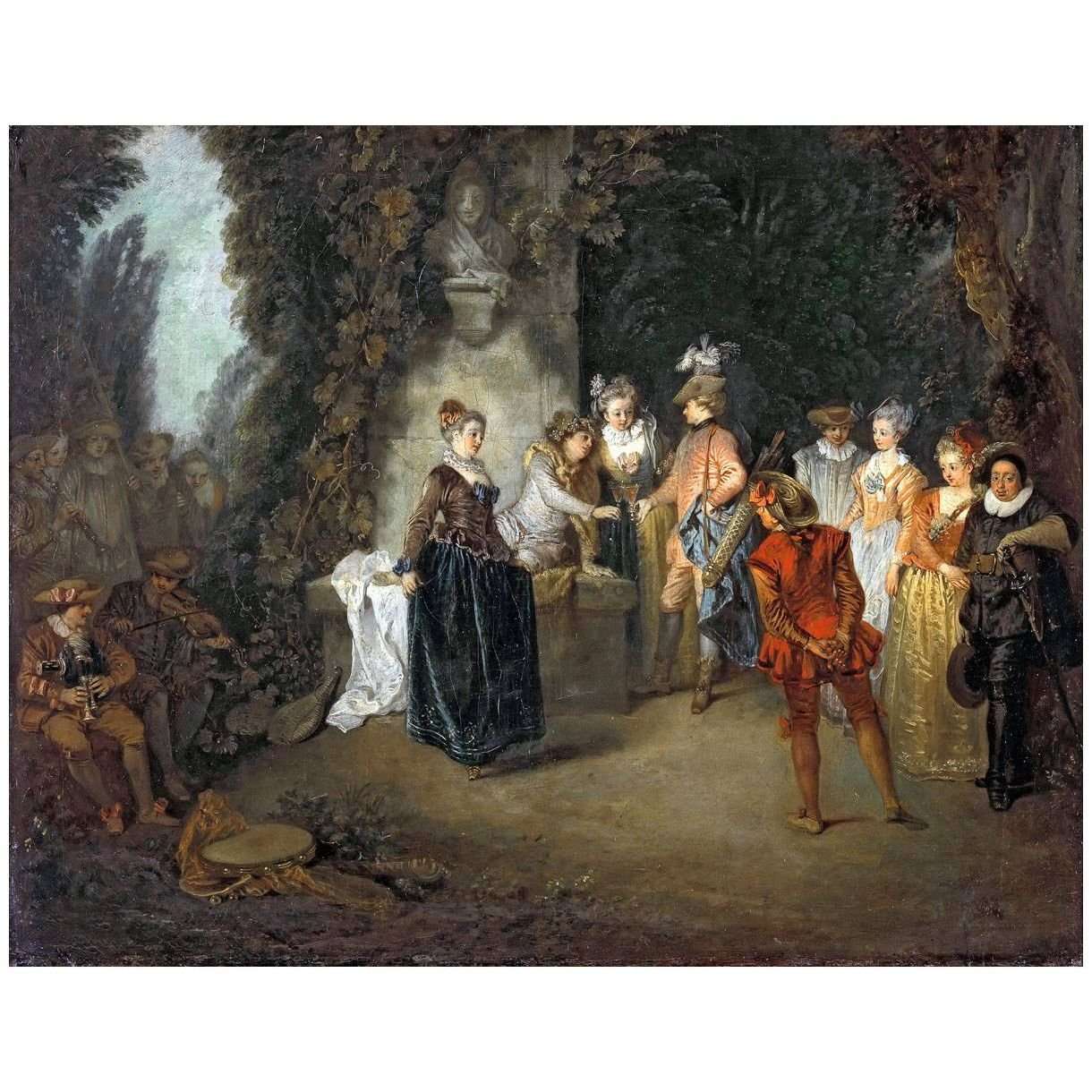 - Antoine Watteau. La Com?die Fran?aise. 1716. Gemaldegallerie Berlin