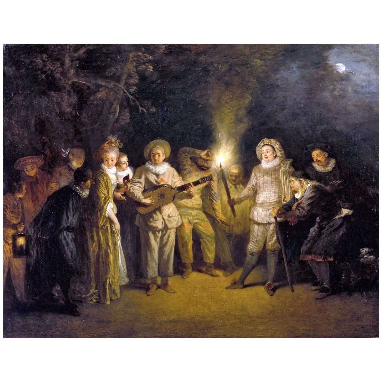 - Antoine Watteau. La Com?die Italienne. 1716. Gemaldegallerie Berlin