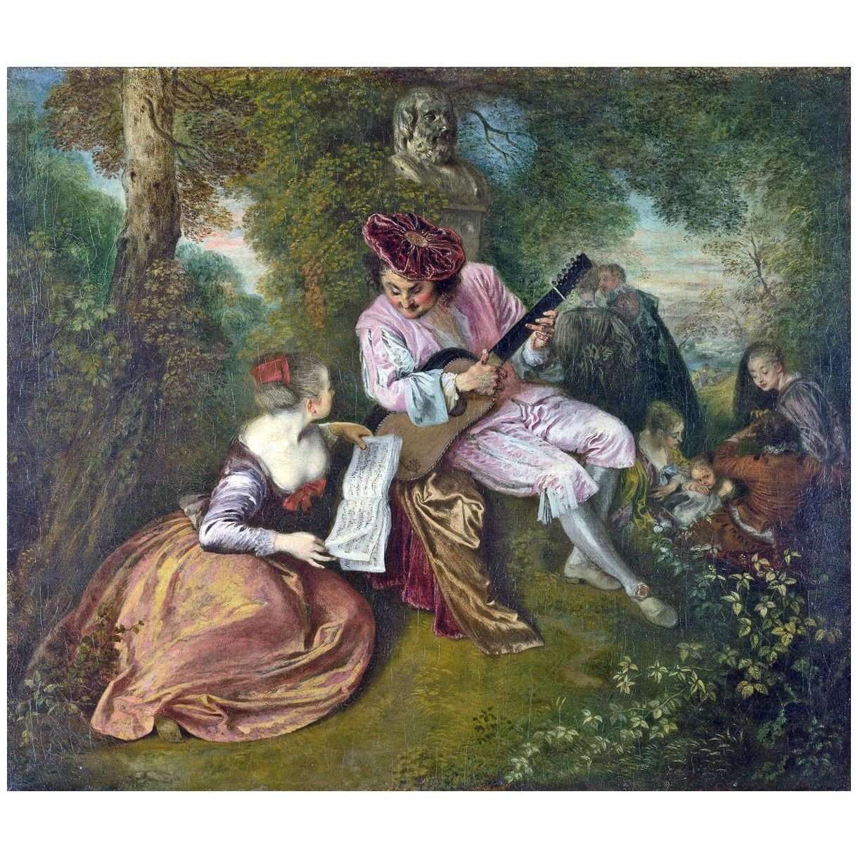 - Antoine Watteau. La Gamme d'amour. 1717. National Gallery London