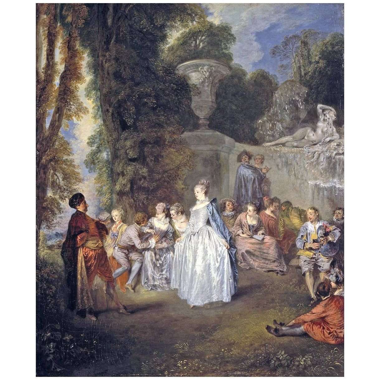 - Antoine Watteau. Fettes Venitiennes. 1718-1719. National Gallery Edinburgh