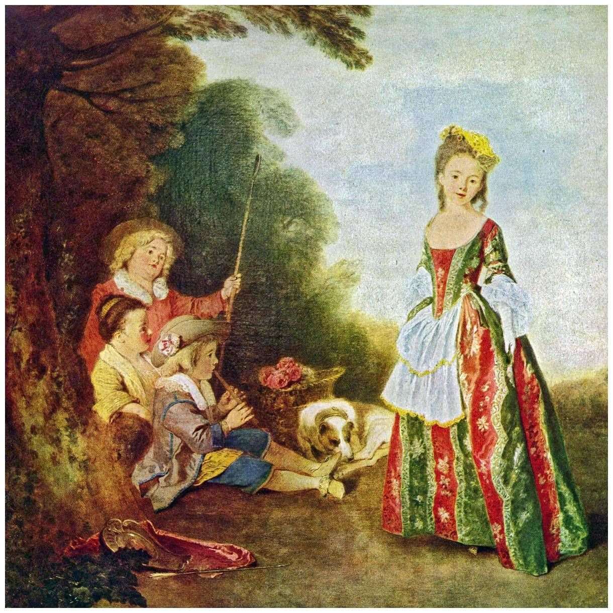 - Antoine Watteau. La Danse. 1718-1720. Gemaldegallerie Berlin