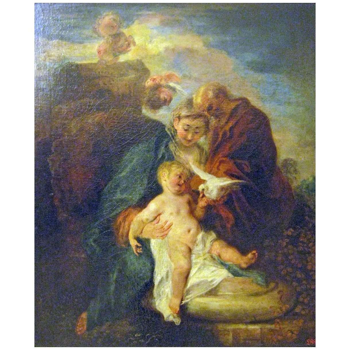 - Antoine Watteau. La Sainte Famille. 1719-1721. Hermitage St-Petersburg