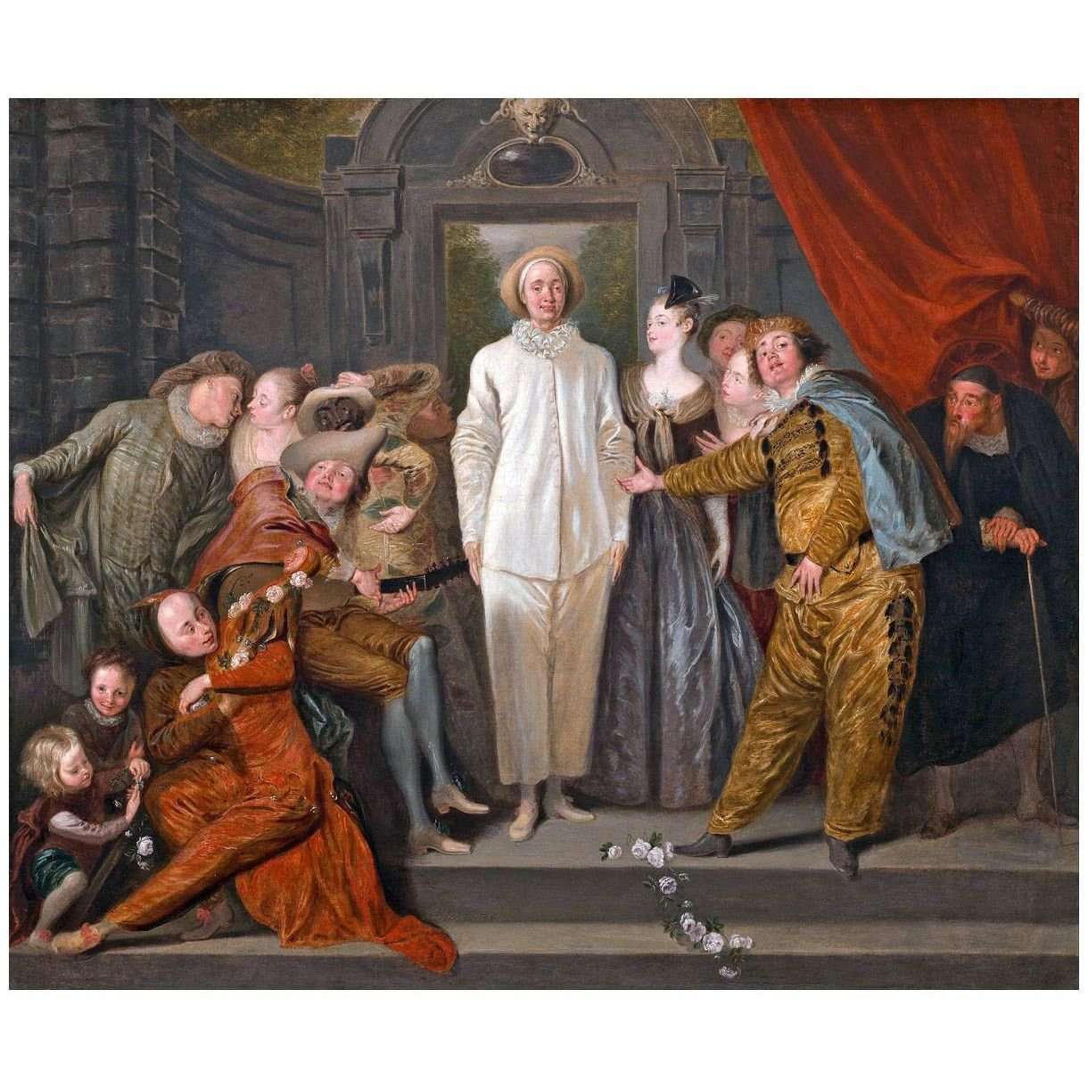 - Antoine Watteau. Les Com?diens Italiens. 1720. National Gallery of Art Washington