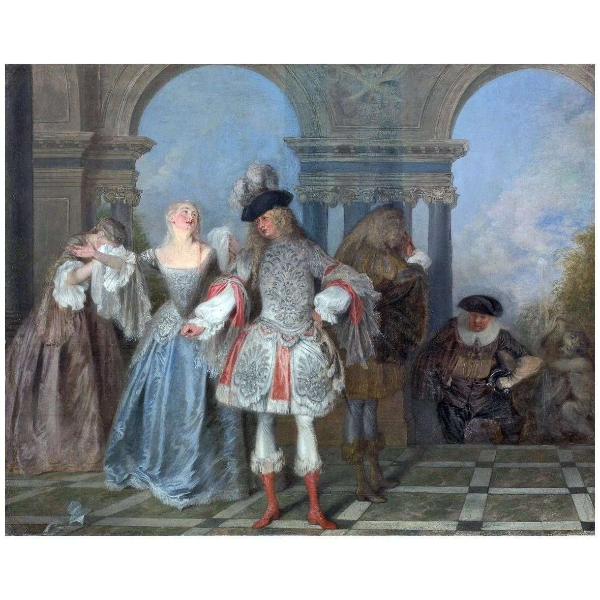 - Antoine Watteau. Les Com?diens fran?ais. 1720. Metropolitan Museum NY