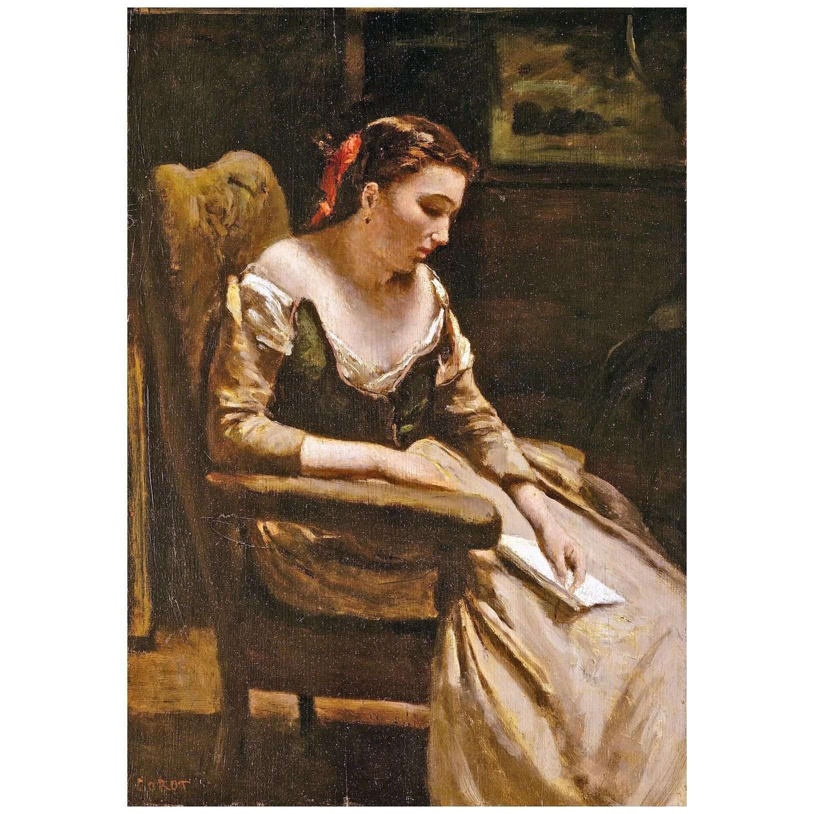    Camille Corot. La letter. 1865. Metropolitan Museum of Art NY