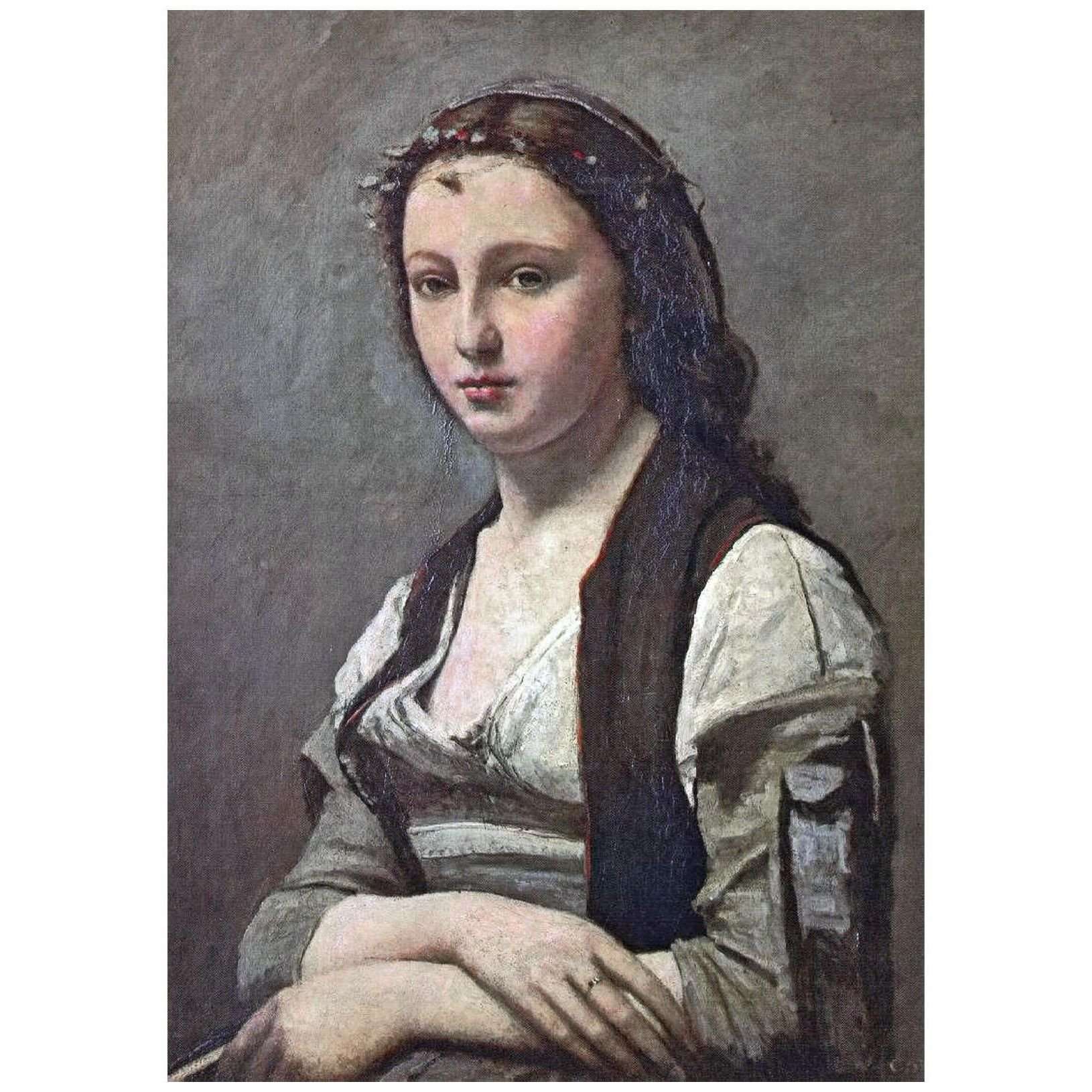    Camille Corot. La femme ? la perle. 1868. Mus?e du Louvre