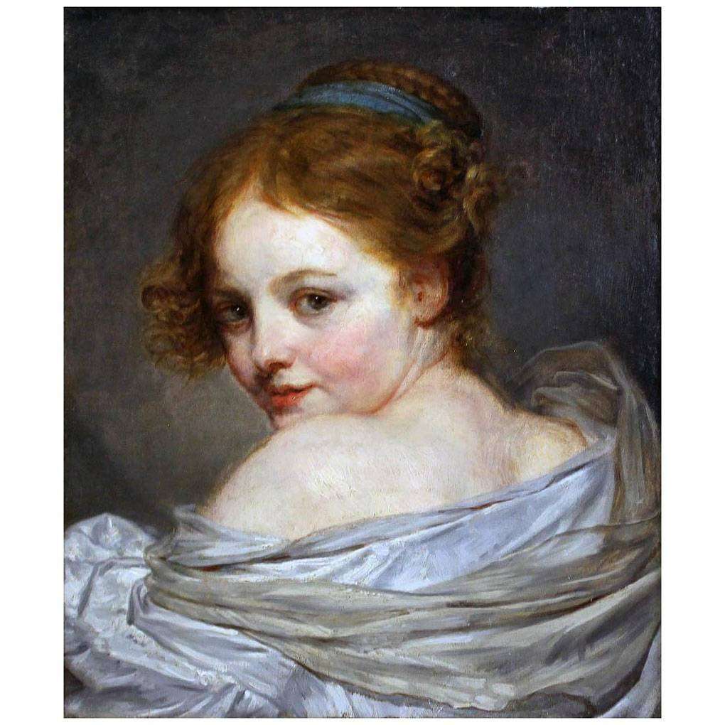 - Jean Baptiste Greuze. Jeune fille vue de dos. 1770-1780. Musee Fabre, Montpellier