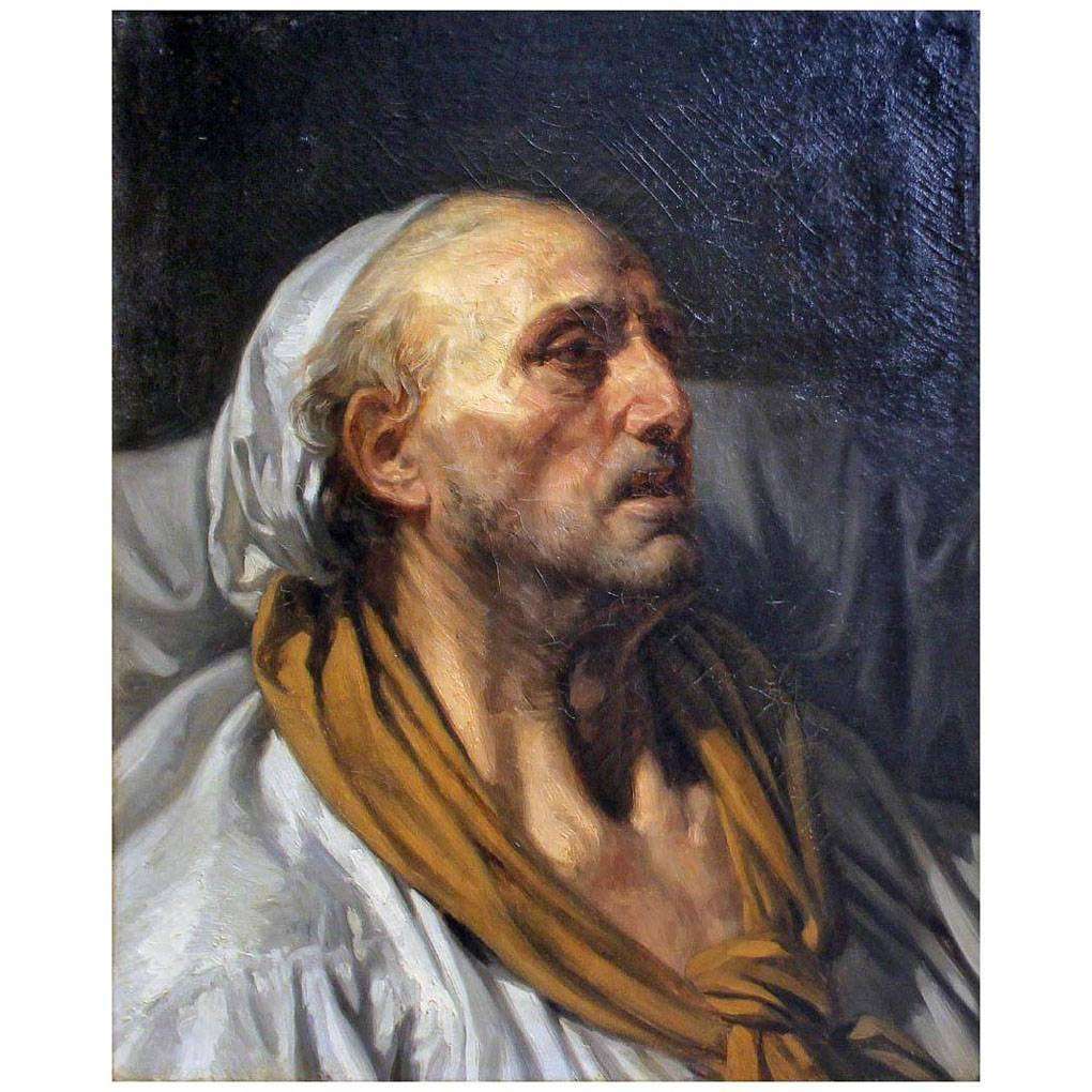 - Jean Baptiste Greuze. Buste de paralitique. 1772-1775. Musee Fabre, Montpellier