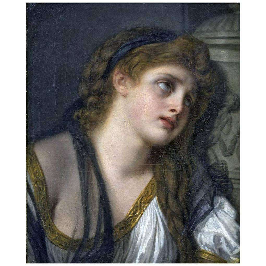 - Jean Baptiste Greuze. LInconsolable. 1780. MUSBA, Bordeaux