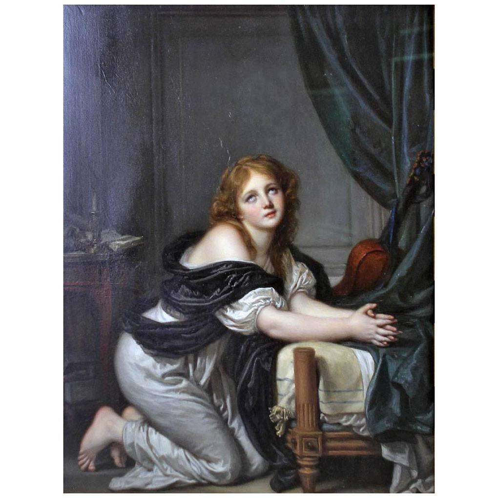 - Jean Baptiste Greuze. La priere du matin. 1780. Musee Fabre, Montpellier