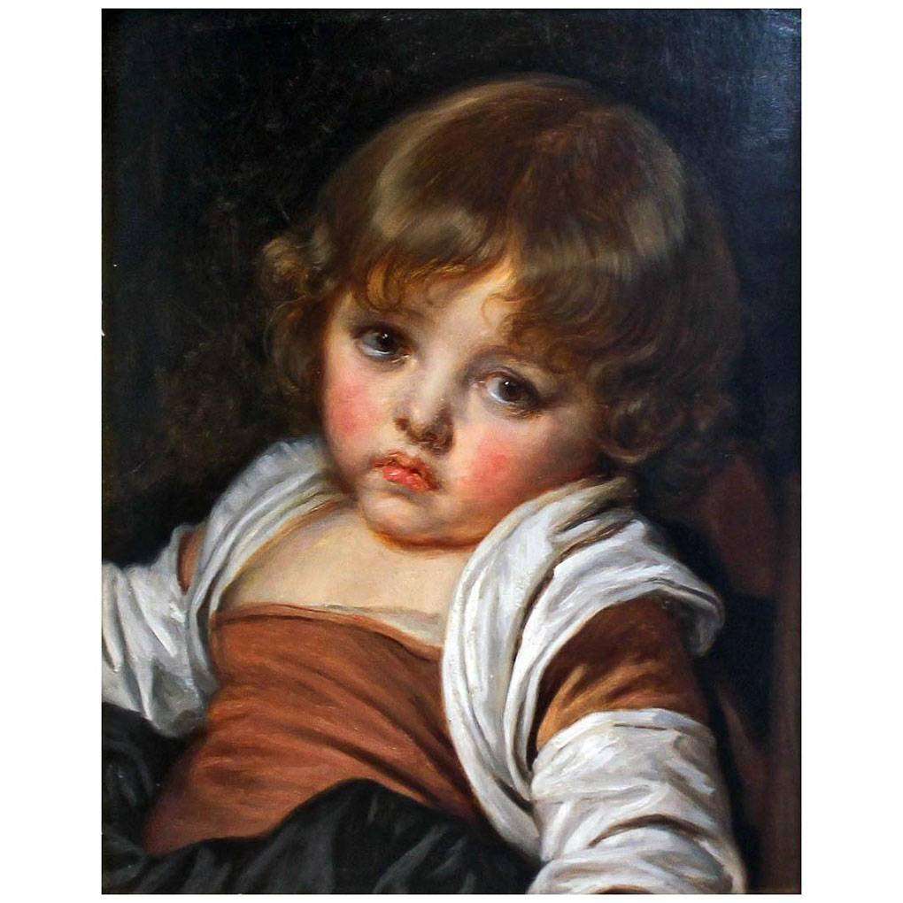 - Jean Baptiste Greuze. Une Fillette. Musee Fabre, Montpellier