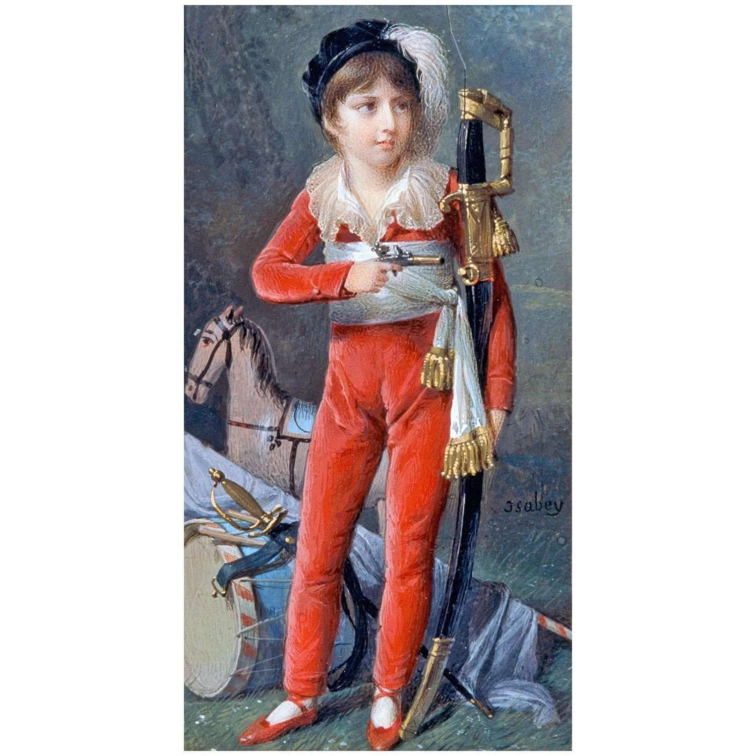 - Jean Baptiste Isabey. Portrait d'enfance d'Oscar Bernadotte. 1806. Nationalmuseum Stockholm