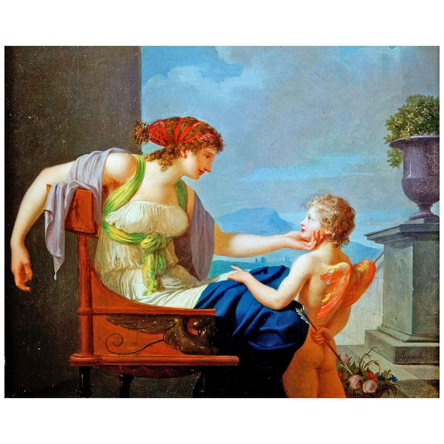 - Jean-Baptiste Regnault. Venus et Cupid. 1790. Athenaeum Hartford