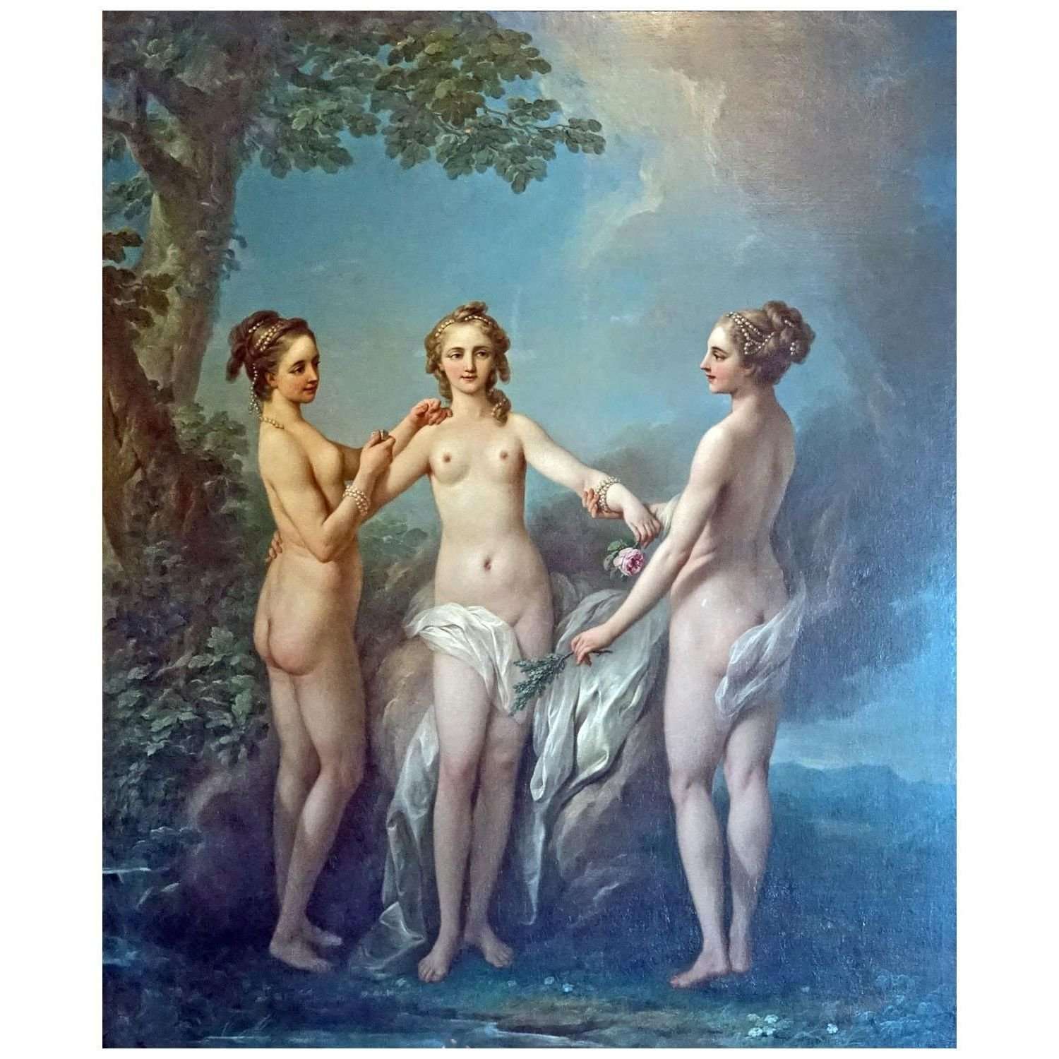 - Jean-Baptiste van Loo. Les trois gr?ce. 1720. Ch?teau de Chenonceaux